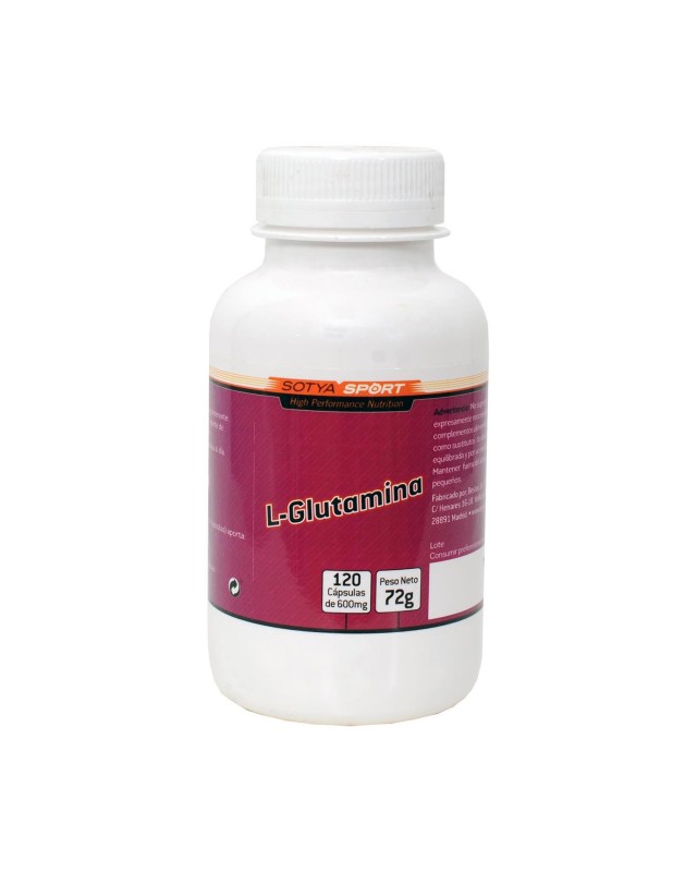 L- Glutamina 120 Cápsulas 600 mg Sotya